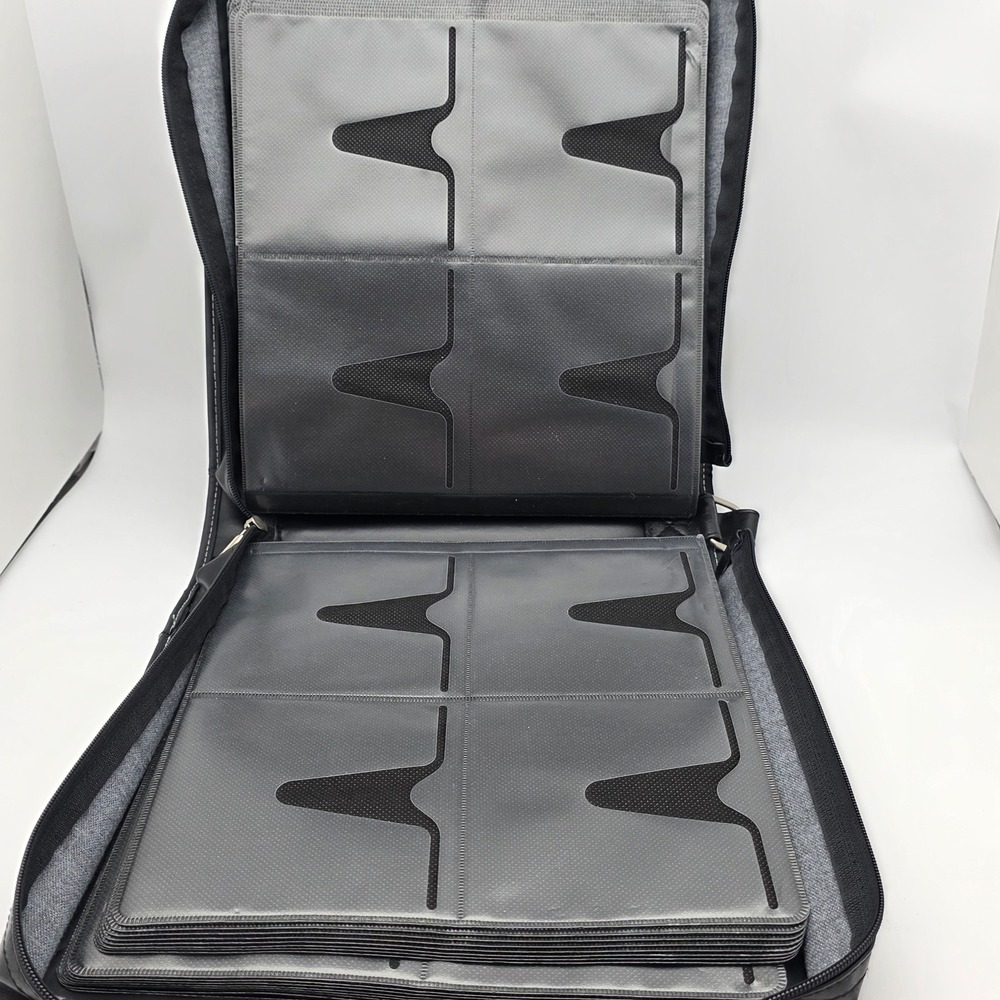 Targus 256 CD DVD Storage Binder Case Black Faux Leather Zip Media Organizer - Picture 8 of 12
